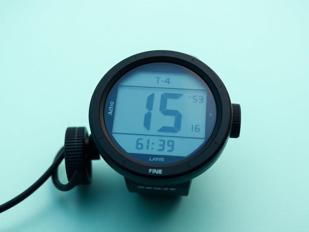 Large-screen puck-style dive computer with bold digits